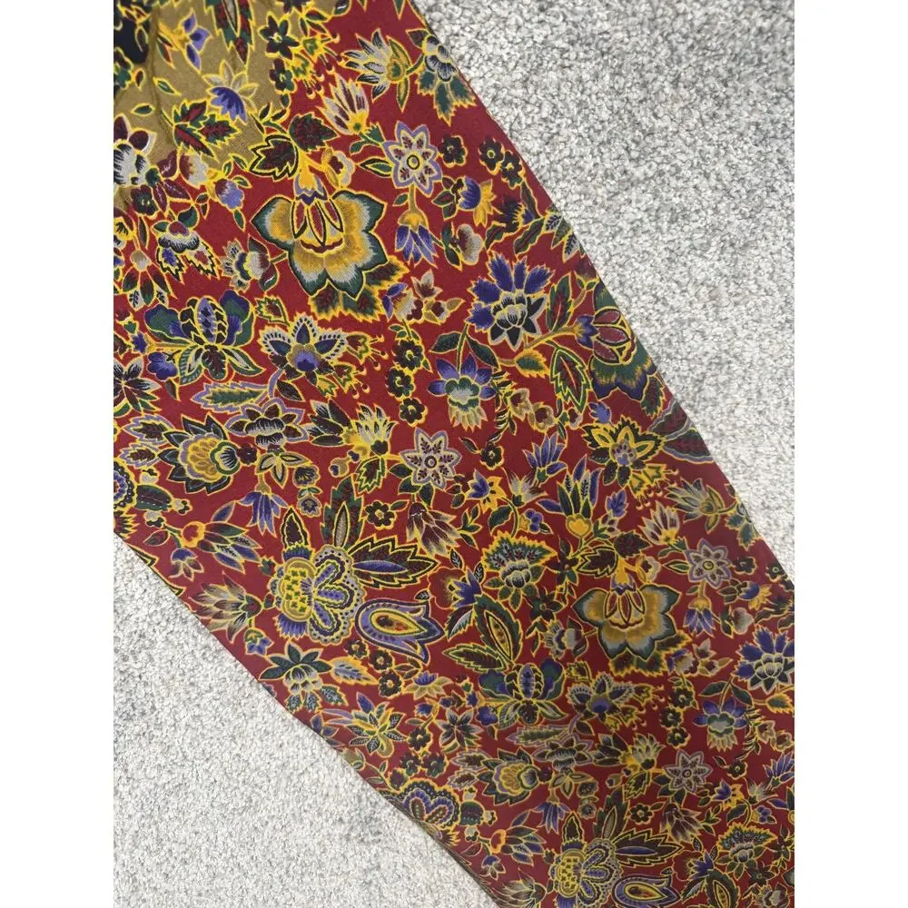 Vtg 70s Donnybrook Scarf 9.5x58 Boho Luxe Old Money Classic Country Club Artsy